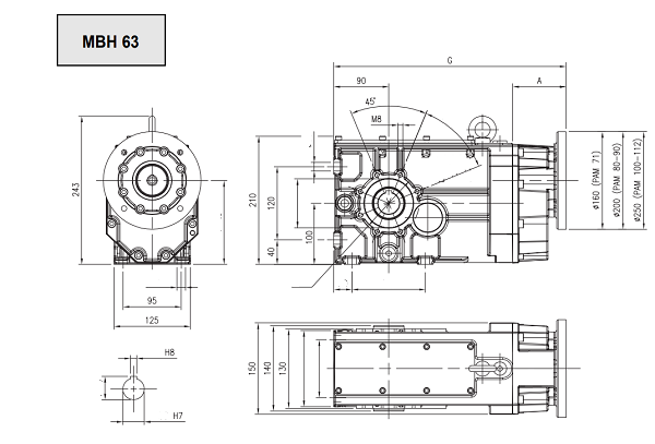 BH63,MBH63,MBHGC63,MBHC63減速機(jī)型號